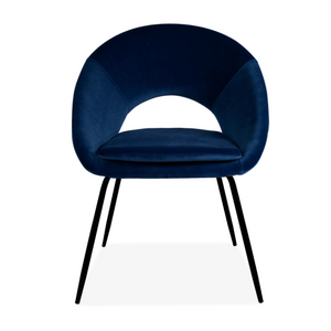 BLUE OPEN BACK DINING CHAIR x 2 - uniQue Home Furnishing
