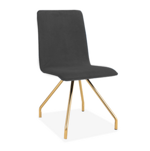 UPHOLSTERED SPIDER LEG DINING CHAIR X 2 - uniQue Home Furnishing