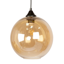 Load image into Gallery viewer, AMBER GLASS DOME PENDANT LIGHT - uniQue Home Furnishing