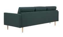 Load image into Gallery viewer, SKANDI 3 SEATER SOFA - DARK GREEN CHOICE OF LEGS - uniQue Home Furnishing