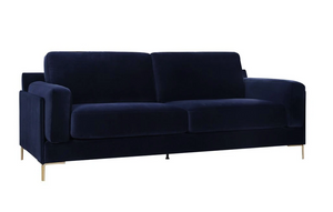 NUBYA 3-SEATER SOFA - DARK BLUE - uniQue Home Furnishing