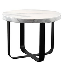 Load image into Gallery viewer, MARINER MARBLE EFFECT SIDE TABLE - uniQue Home Furnishing