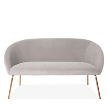 Load image into Gallery viewer, SMALL GREY VELVET SOFA - uniQue Home Furnishing