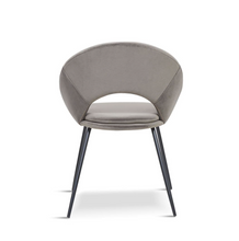 Load image into Gallery viewer, OPEN BACK GREY DINING CHAIRS x 2