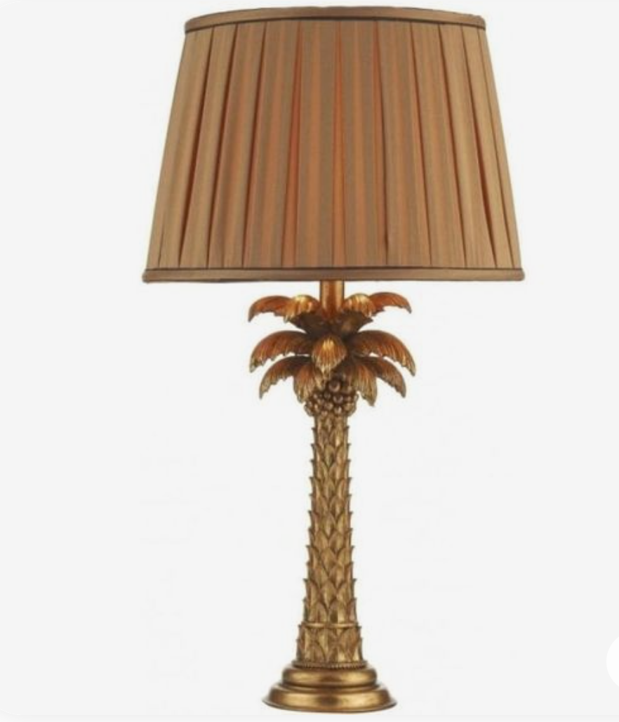 GOLDEN PALM TABLE LAMP BASE