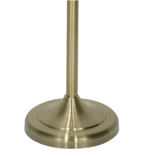 Load image into Gallery viewer, ANTIQUE BRASS FLOOR LAMP WITH GOLD SHADE