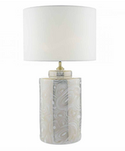 Load image into Gallery viewer, AYESHA TABLE LAMP WHITE &amp; GOLD BASE