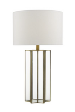Load image into Gallery viewer, OSUNA TABLE LAMP IN METAL &amp; GLASS WITH SHADE