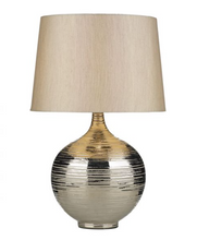 Load image into Gallery viewer, GUSTAV LARGE  TABLE LAMP WITH SILVER SHADE