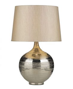 GUSTAV LARGE  TABLE LAMP WITH SILVER SHADE