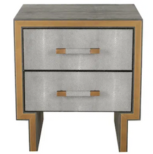 Load image into Gallery viewer, HALSTOCK SHAGREEN BEDSIDE TABLE