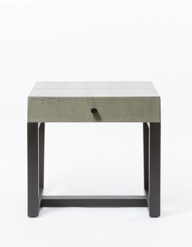 Leather side table deals
