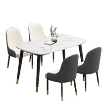 Load image into Gallery viewer, SET OF 4 TORONTO DINING CHAIRS IN WHITE AND GREY