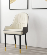 Load image into Gallery viewer, SET OF 4 TORONTO DINING CHAIRS IN WHITE AND GREY