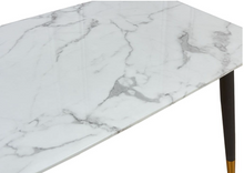 Load image into Gallery viewer, ALEXANDER WHITE MARBLE DINING TABLE