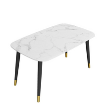 Load image into Gallery viewer, ALEXANDER WHITE MARBLE DINING TABLE