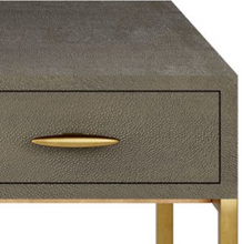 Load image into Gallery viewer, HAMPTON DESK IN GREY SHAGREEN LEATHER