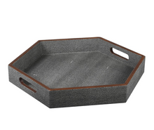 Load image into Gallery viewer, SHAGREEN HEXAGON TRAY