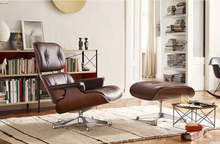 Load image into Gallery viewer, EAMES STYLE LOUNGE CHAIR AND OTTOMAN