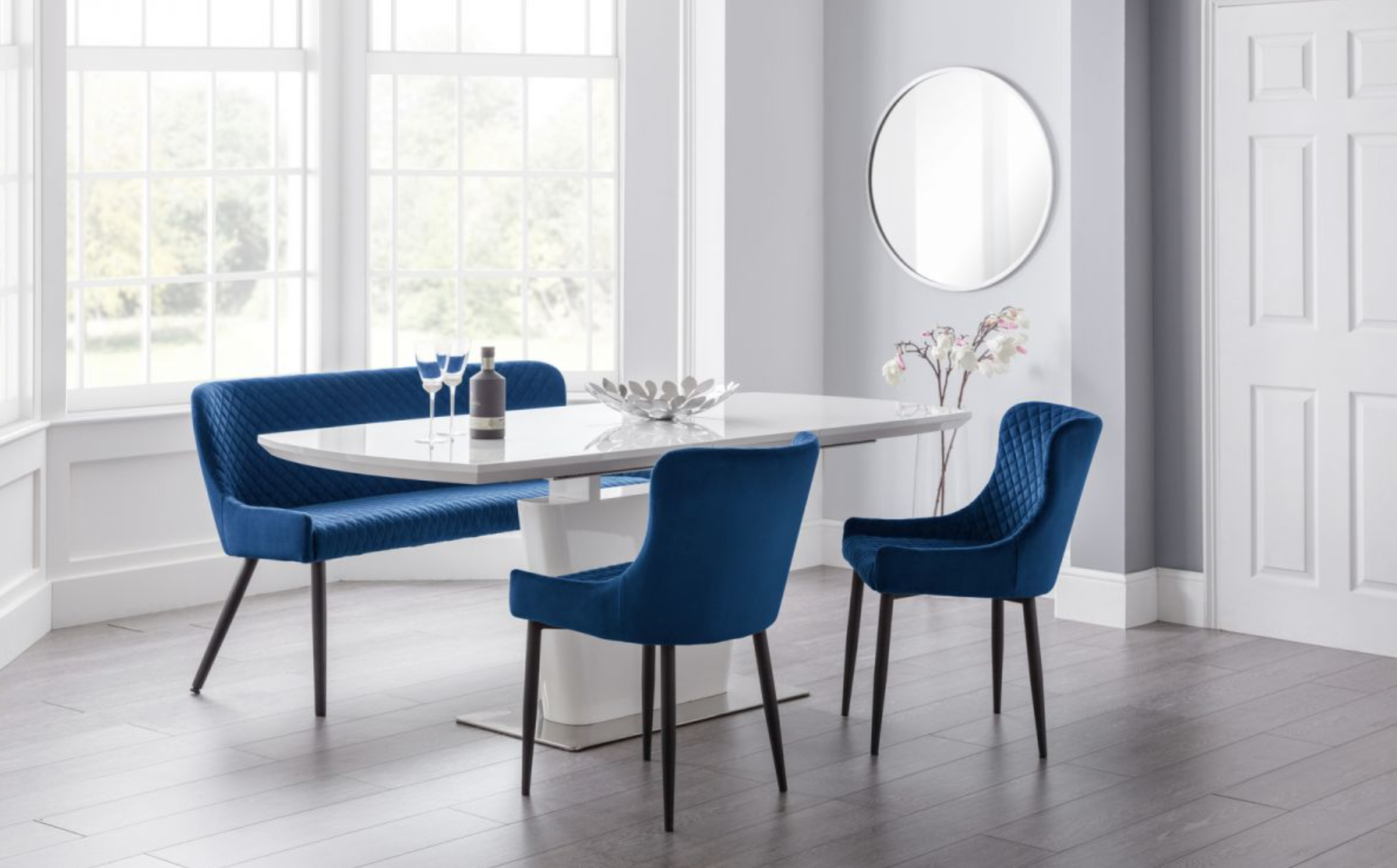 LUXE HIGH BACK DINING BENCH uniQue Home Furnishing