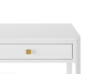 ABBERLEY TWO DRAWER DESK IN WHITE