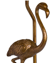 Load image into Gallery viewer, ANTIQUE GOLD FLAMINGO TABLE LAMP
