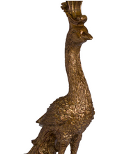 Load image into Gallery viewer, ANTIQUE GOLD PEACOCK TABLE LAMP