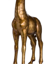 Load image into Gallery viewer, ANTIQUE GOLD GIRAFFE TABLE LAMP