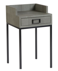 PETITE SIDE TABLE SHAGREEN LEATHER