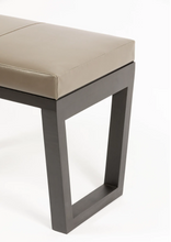 Load image into Gallery viewer, ARLINGTON STOOL GREY LIZARD LEATHER
