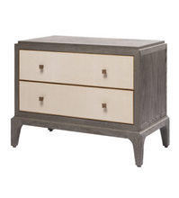 Load image into Gallery viewer, LARGE ASTOR BEDSIDE TABLE WITH SHAGREEN DRAWERS