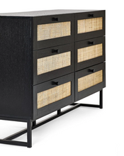 Load image into Gallery viewer, PADSTOW 6 DRAWER CHEST BLACK