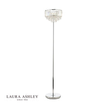 Load image into Gallery viewer, VIENNA CRYSTAL &amp; POLISHED CHROME 3 LIGHT FLOOR LAMP