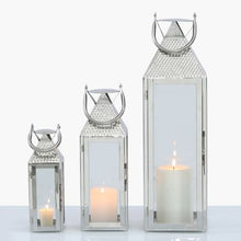 Load image into Gallery viewer, STAINLESS STEEL LANTERNS SET X 3
