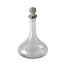 Load image into Gallery viewer, SILVER DIAMANTE GLASS DECANTER