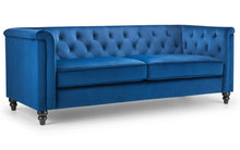 Load image into Gallery viewer, SANDRINGHAM 3 SEATER BLUE SOFA